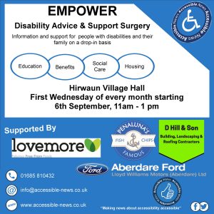 Information on Empower Disability Advice and Support Surgery