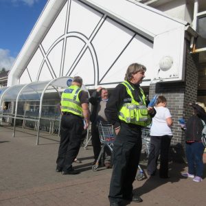 Great reception from shoppers who read our Considerate Parking Leaflets