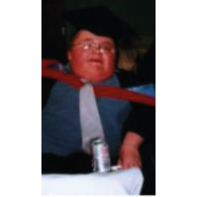Photograph of Richard on his HND graduation day